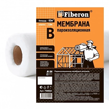 Мембрана пароизоляционная тип В, ширина 1,6 м., FMB60, Fiberon